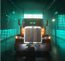 Peterbilt Aluminum 15 Inch Donaldson Backlit Air Cleaner Front Light Bars With Amber LEDs