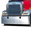 Freightliner Classic 2004-2007 Heavy Duty Chrome Mitered Bumper with Tow Hole